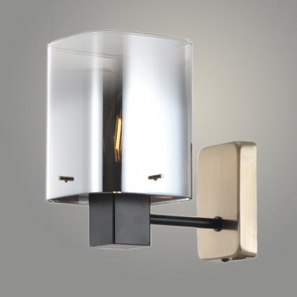 Бра 15720/1W BK+TJ черный/латунь 1x40W E14 h185, STR24